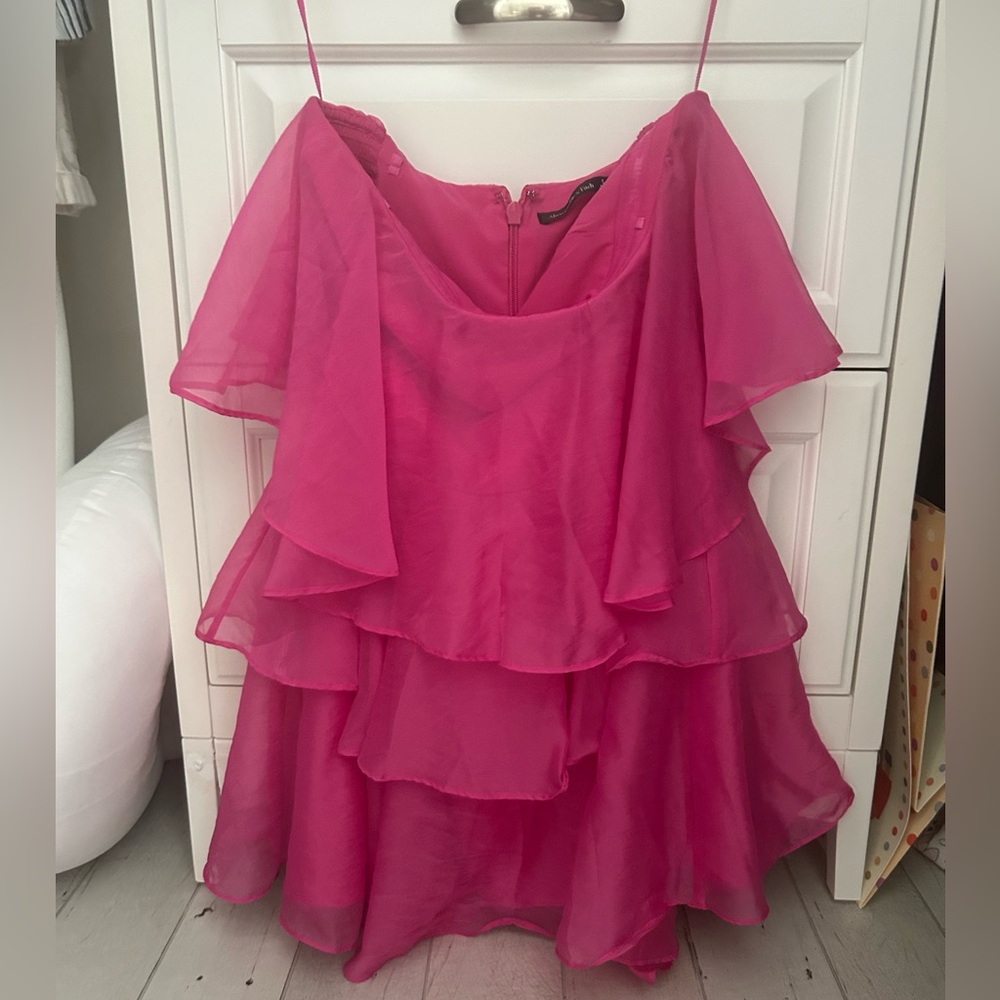 Abercrombie Fuchsia Pink Strapless Dress Size S